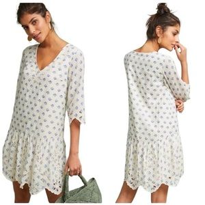 Meadow Rue Eyelet Tunic Dress size S NWT